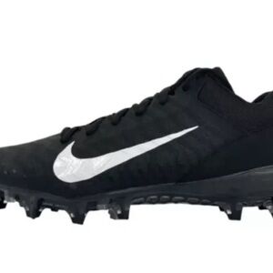 Nike Alpha Menace Pro 2 Low Football Cleats Mens Size 12 Black White